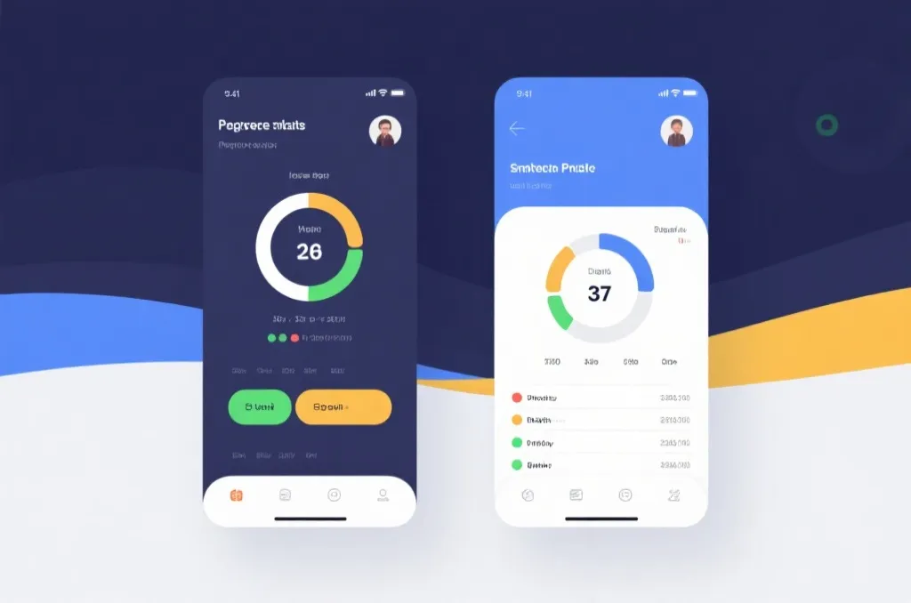 应用界面统计数据示意